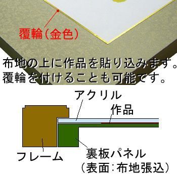 額装実例8 書道作品 半切サイズ