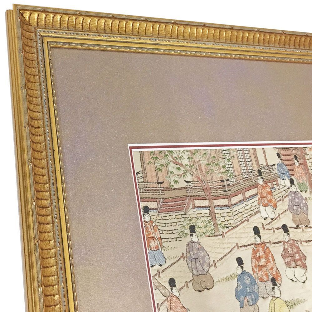 額装実例2 着物の帯地 部分