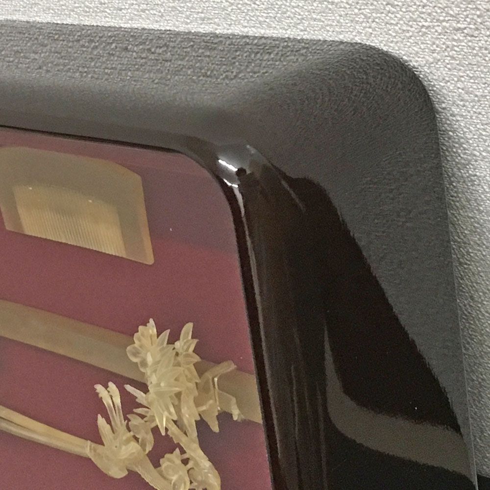 額装実例3 べっ甲のかんざし・髪飾り