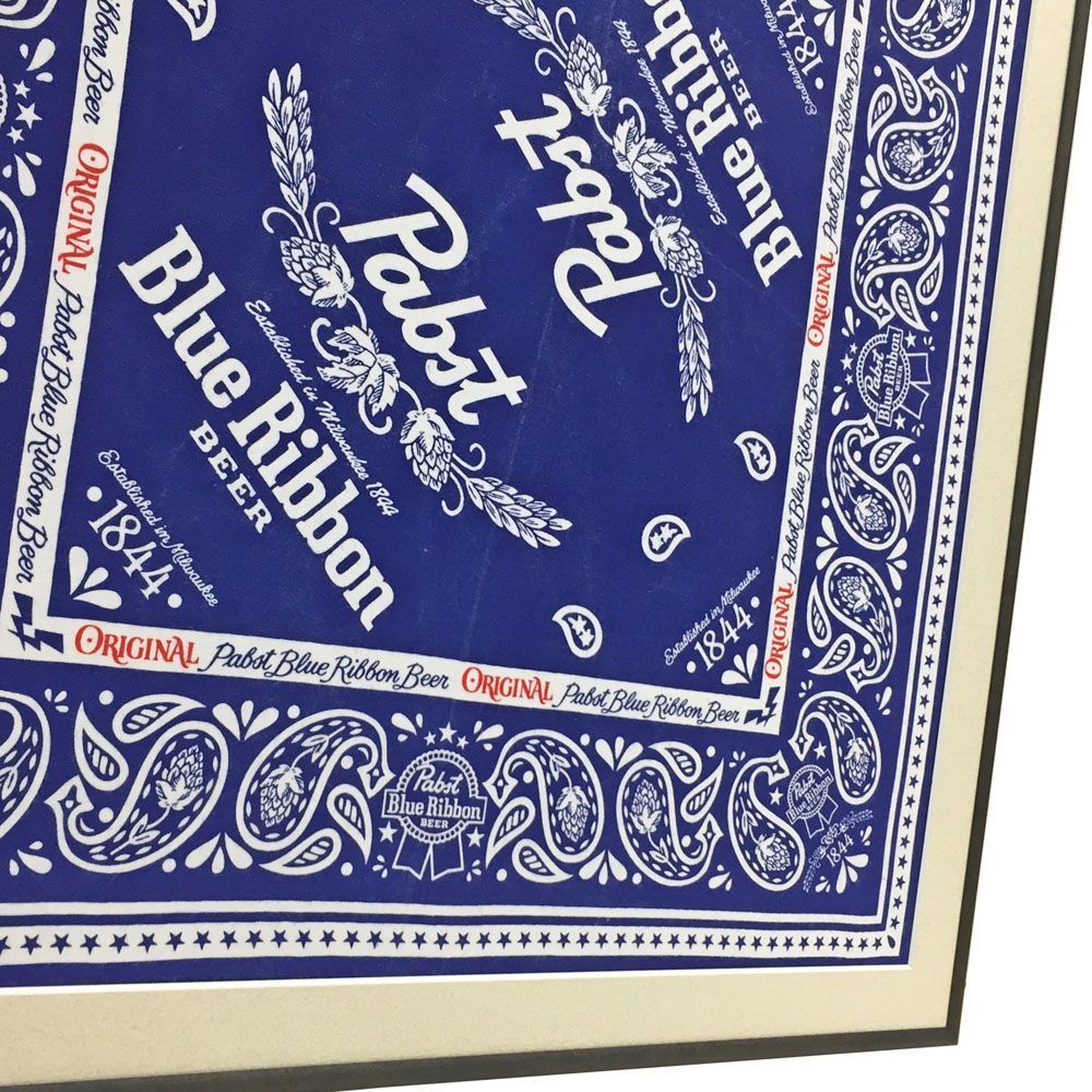 額装実例3 Blue Ribbon バンダナ
