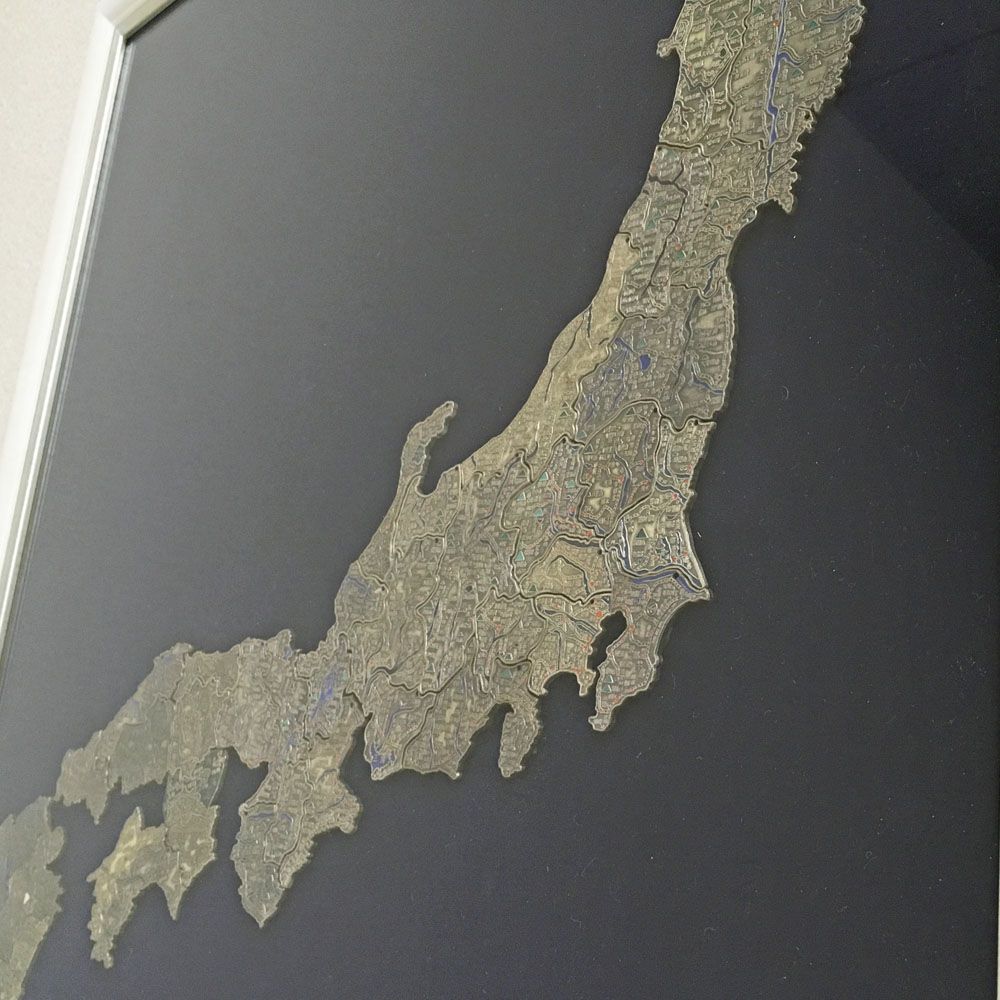 日本地図 金属パズル
