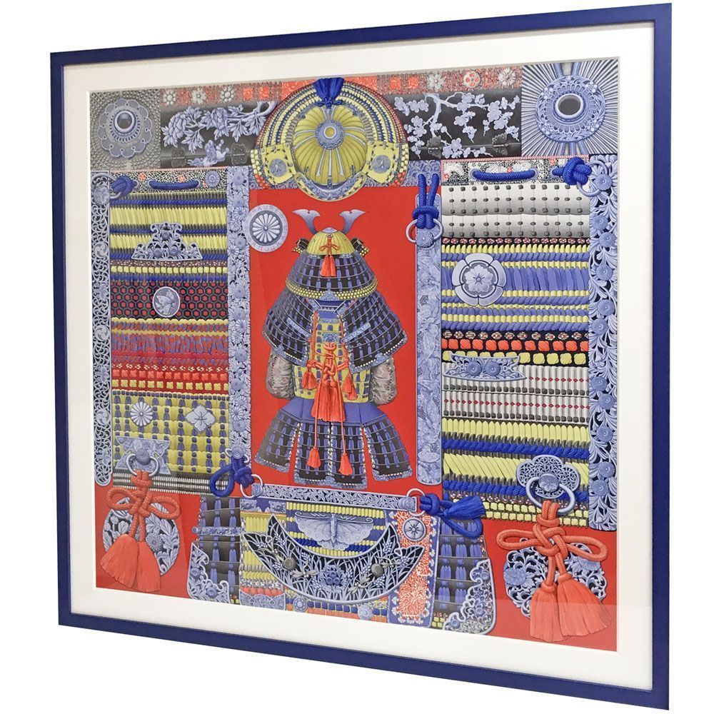 侍の鎧兜 マット付き