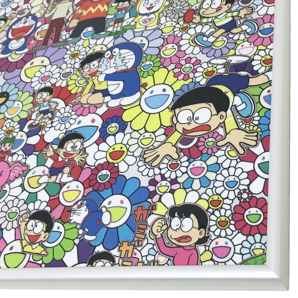 額装実例5 ドラえもん展 手ぬぐい