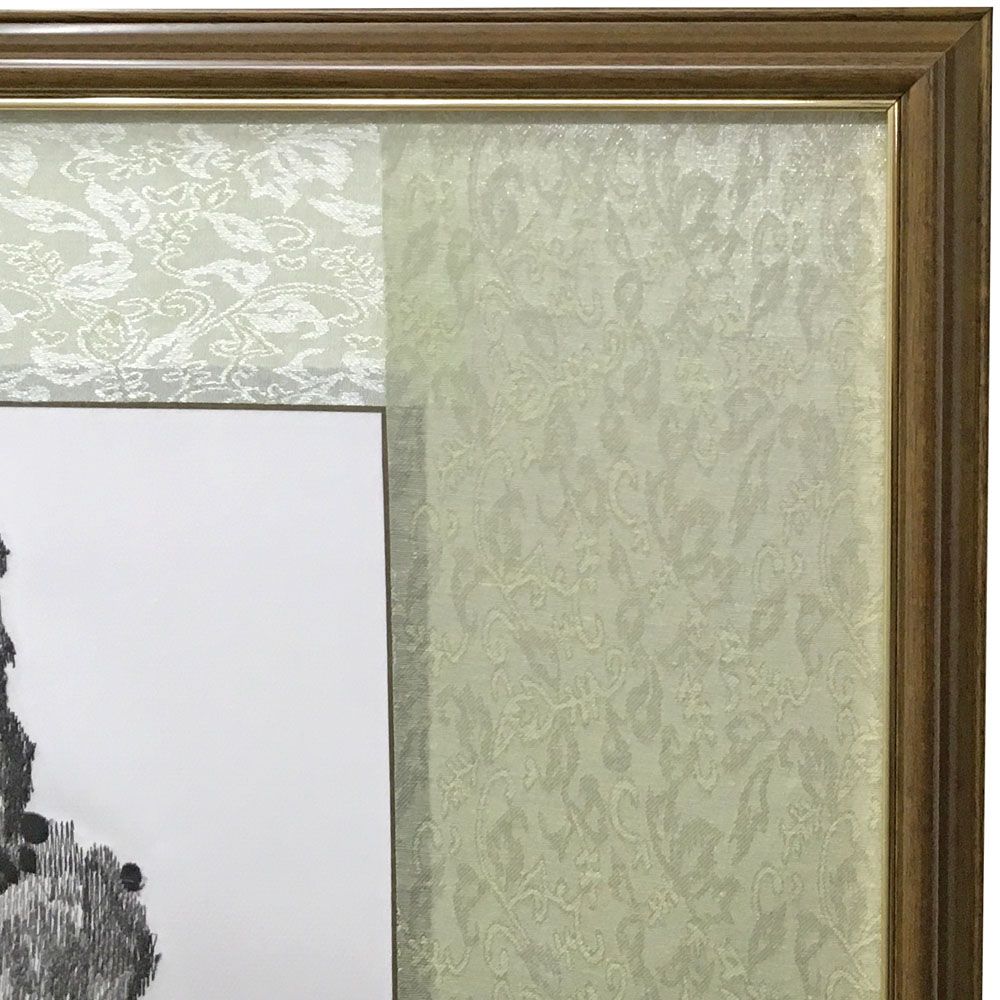 額装実例4 中国刺繍絵画 凧揚げ