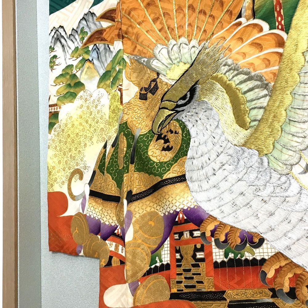 額装実例9 七五三 着物の額装