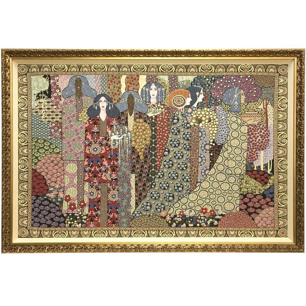 ゴブラン織 奥行のある額縁で