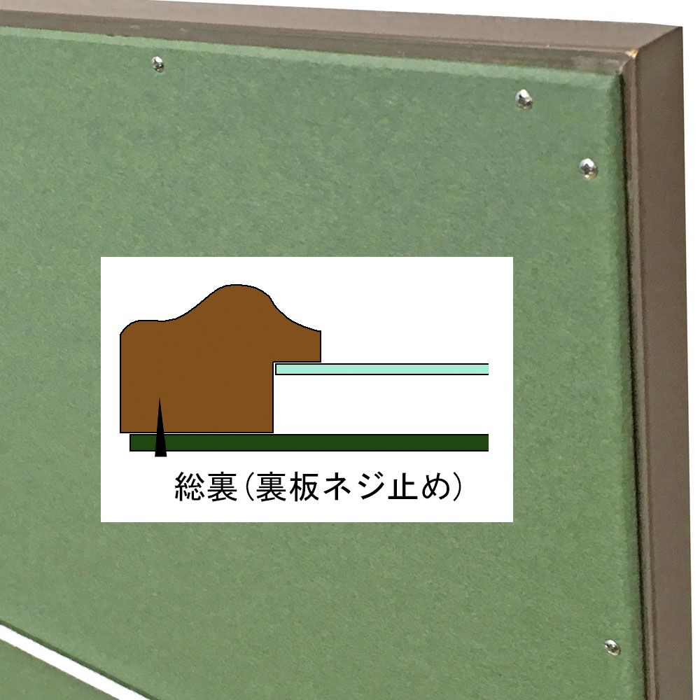 額装実例8 エルメススカーフ 水の休戦