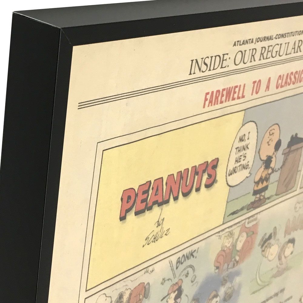 ピーナッツ最終回 新聞