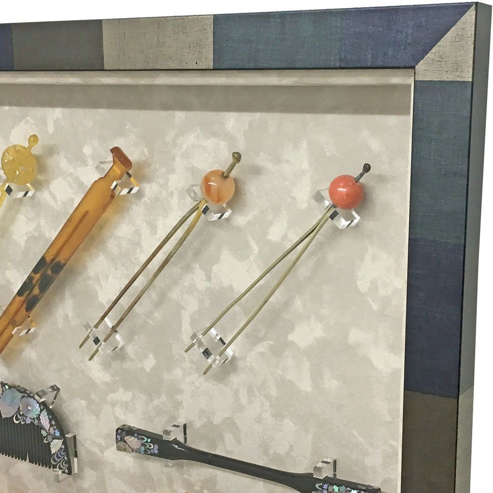 額装実例2 かんざし 櫛