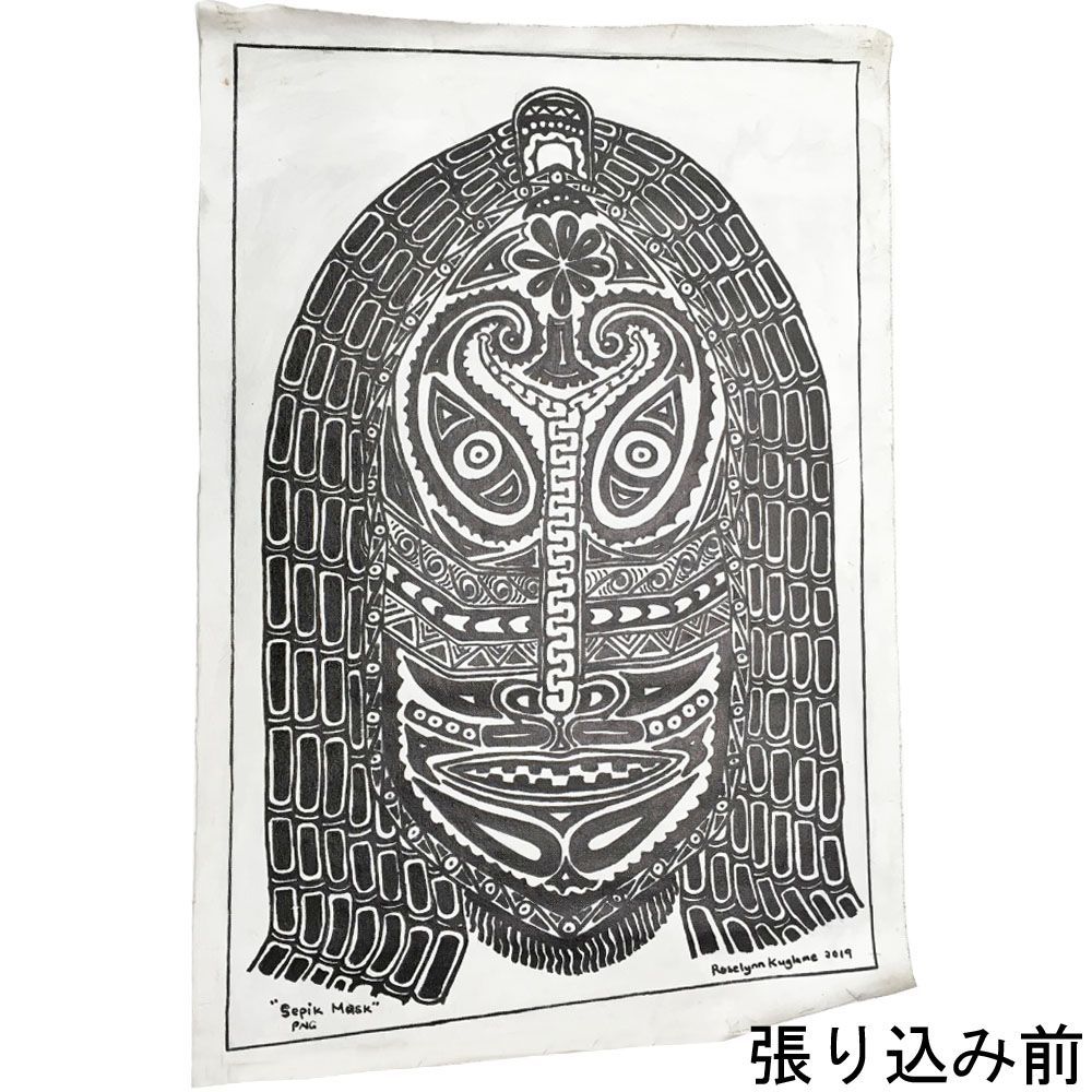 額装実例5 変形画布 パネル仕立て