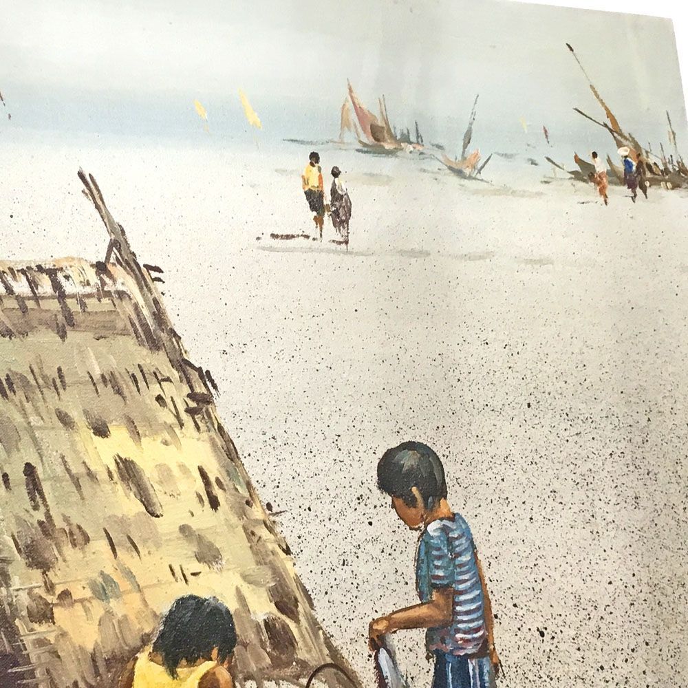 額装実例3 油絵 パネル仕立て