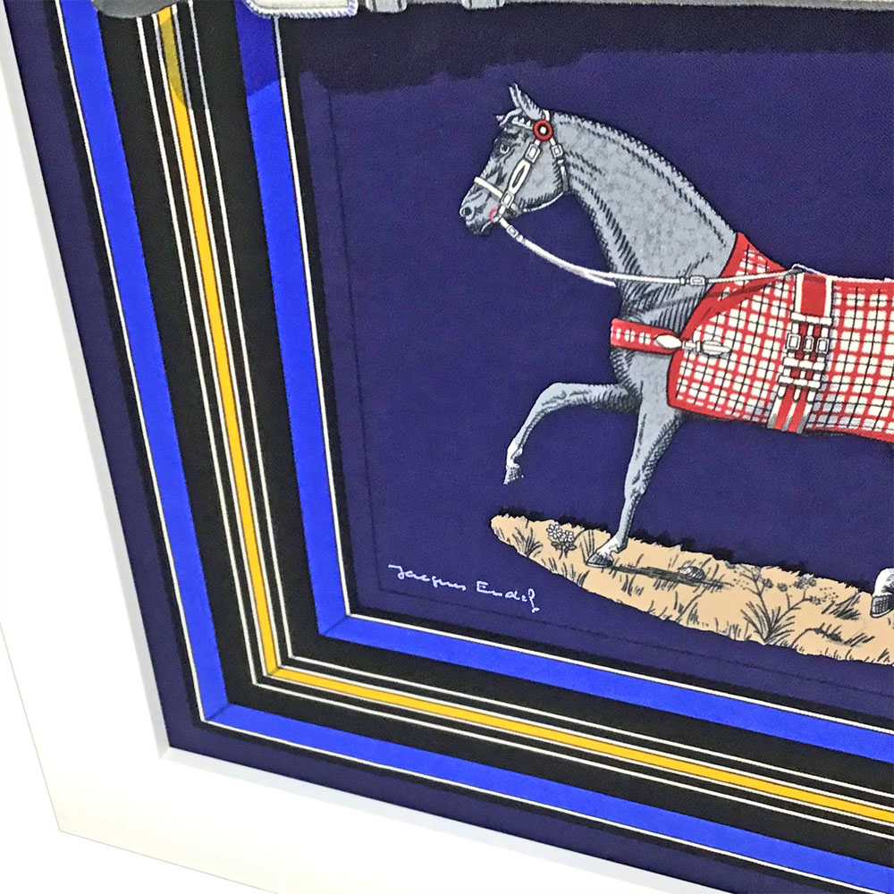 額装実例4 エルメス 馬着柄