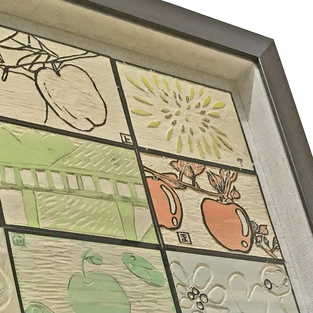 額装実例3 記念品 板絵