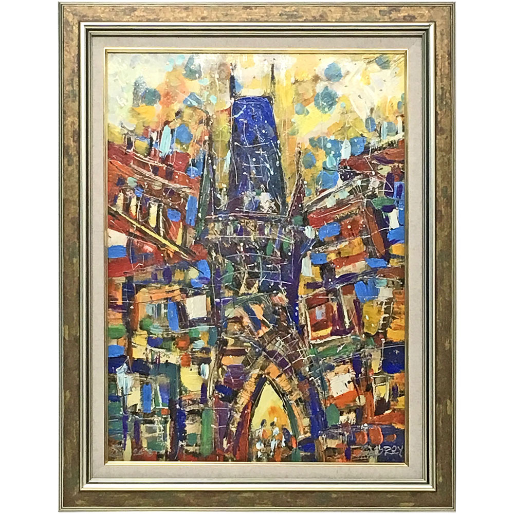 油絵 麻ライナー付き