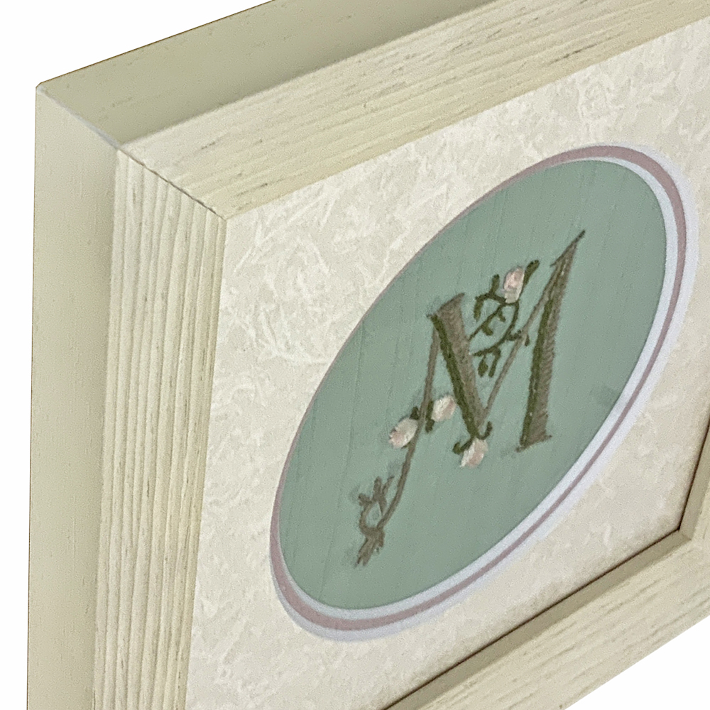 刺繍 M 円形ダブルマット付き