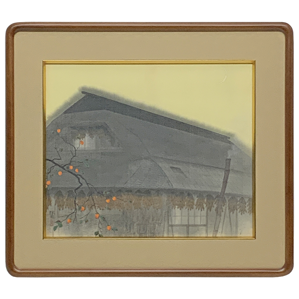 穴山勝堂 日本画 絹本