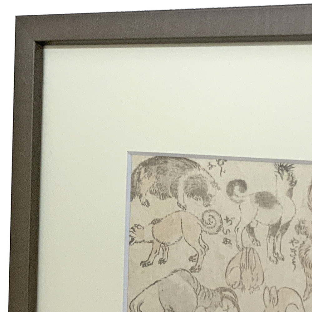 額装実例2 北斎漫画 浮世絵
