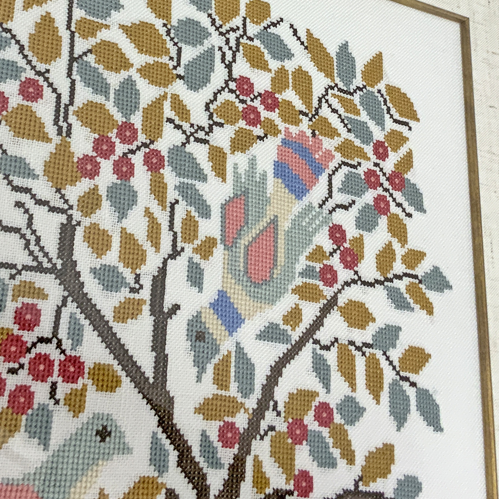 額装実例5 クロスステッチ刺繍