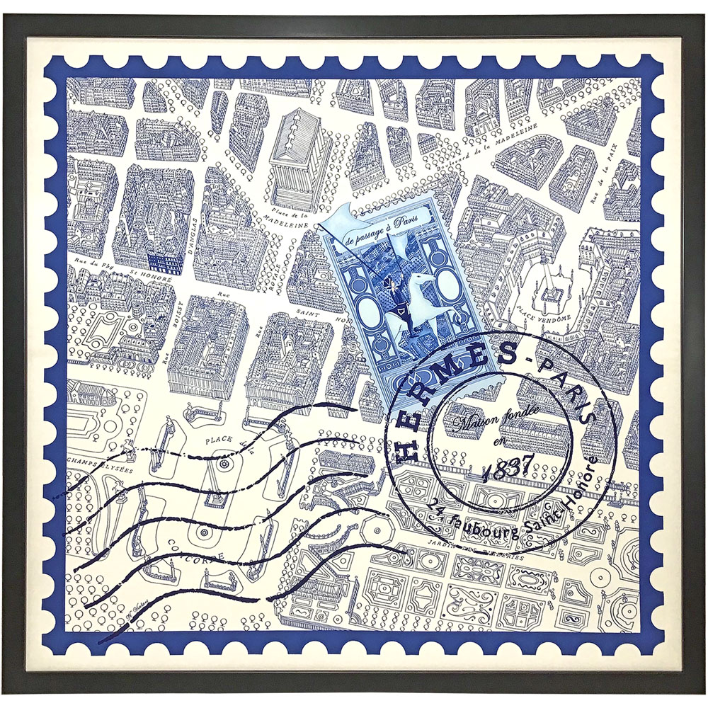 エルメス 切手パリの通路