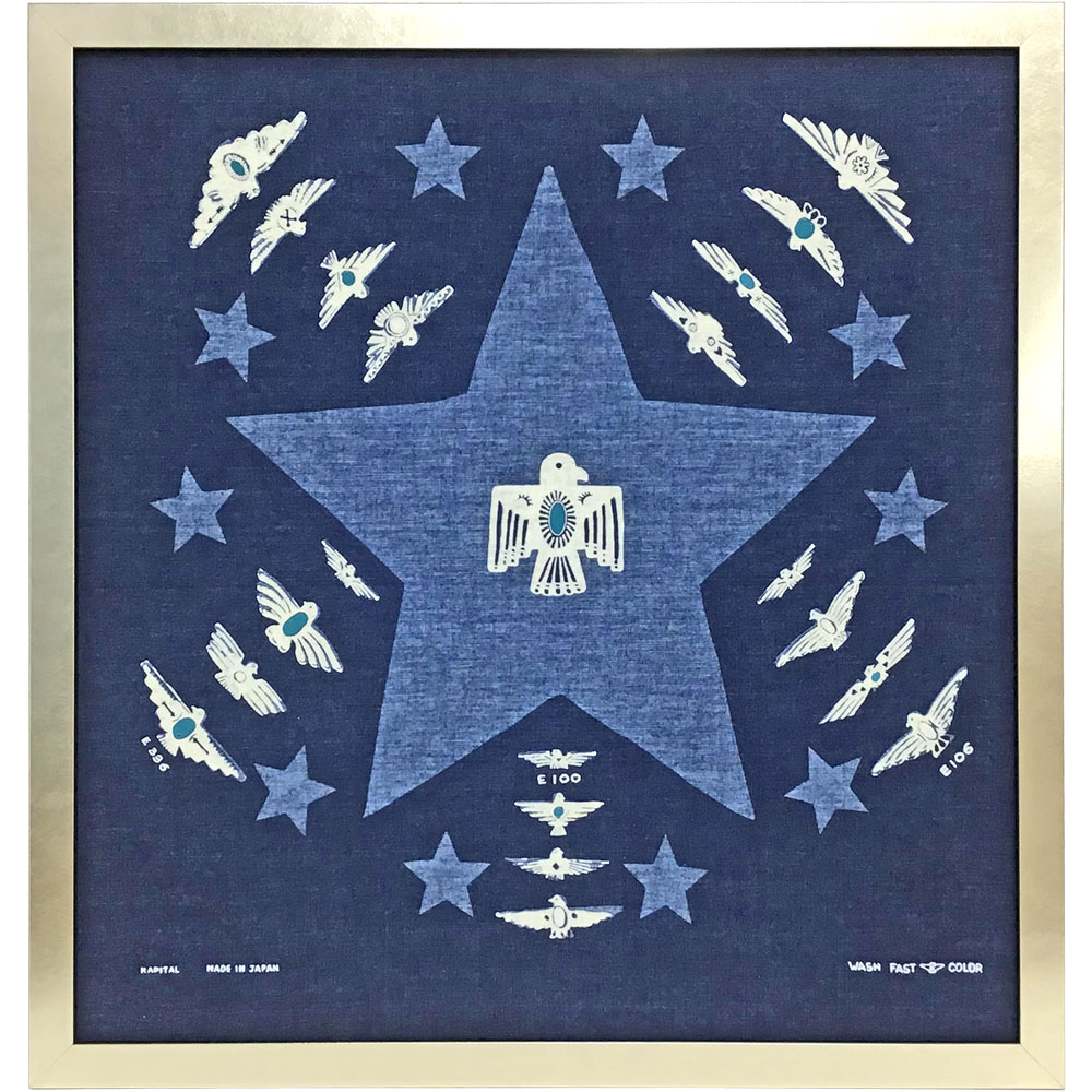 鳥と星のバンダナ