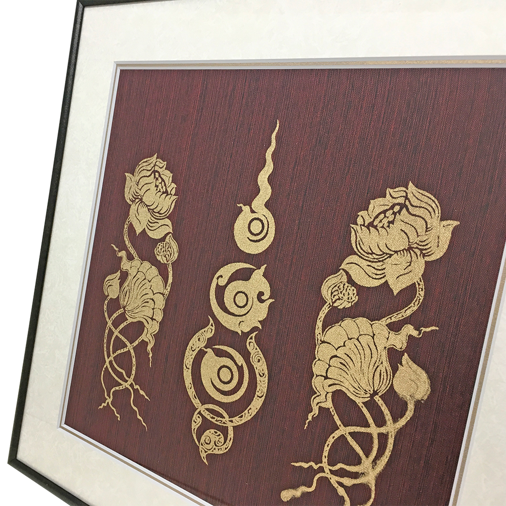 額装実例3 タイシルク 刺繍