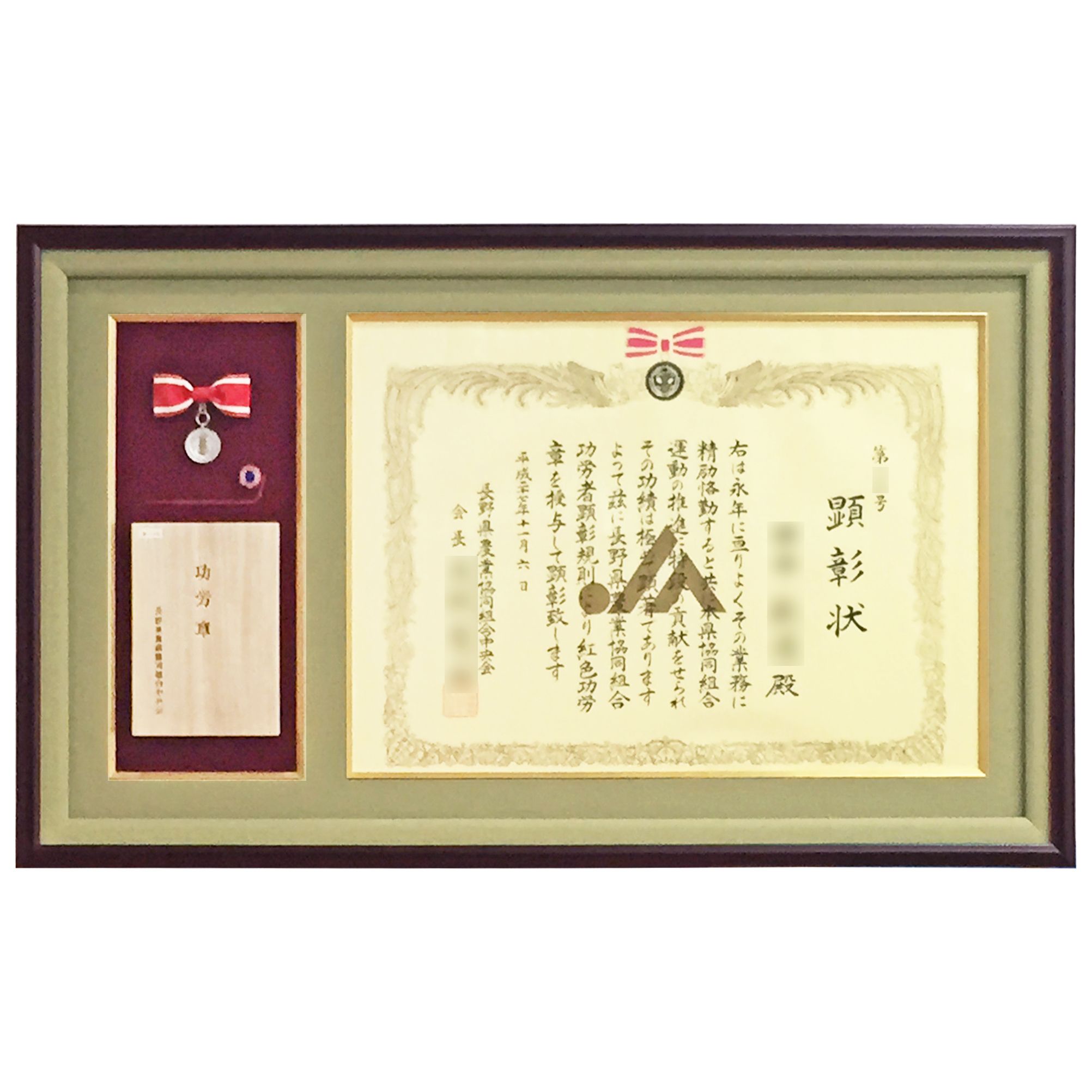 JA長野中央会 功労章