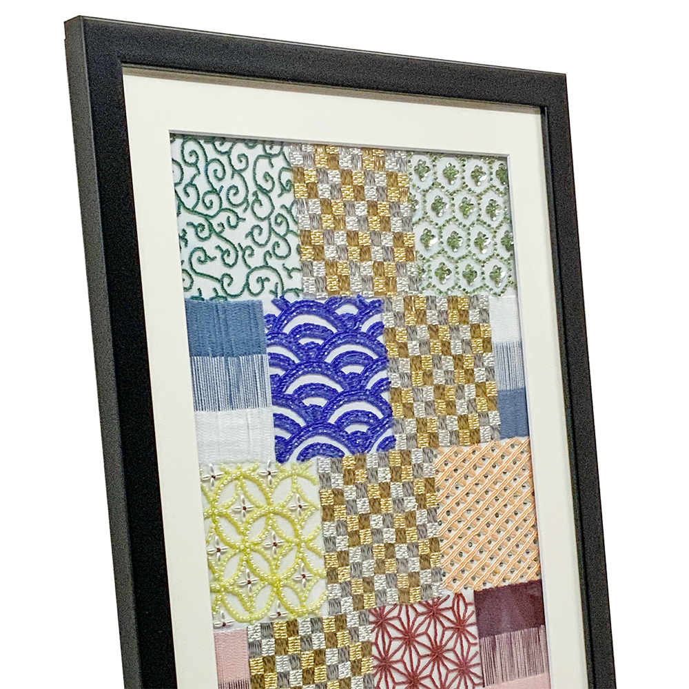 額装実例3 ビーズ刺繍