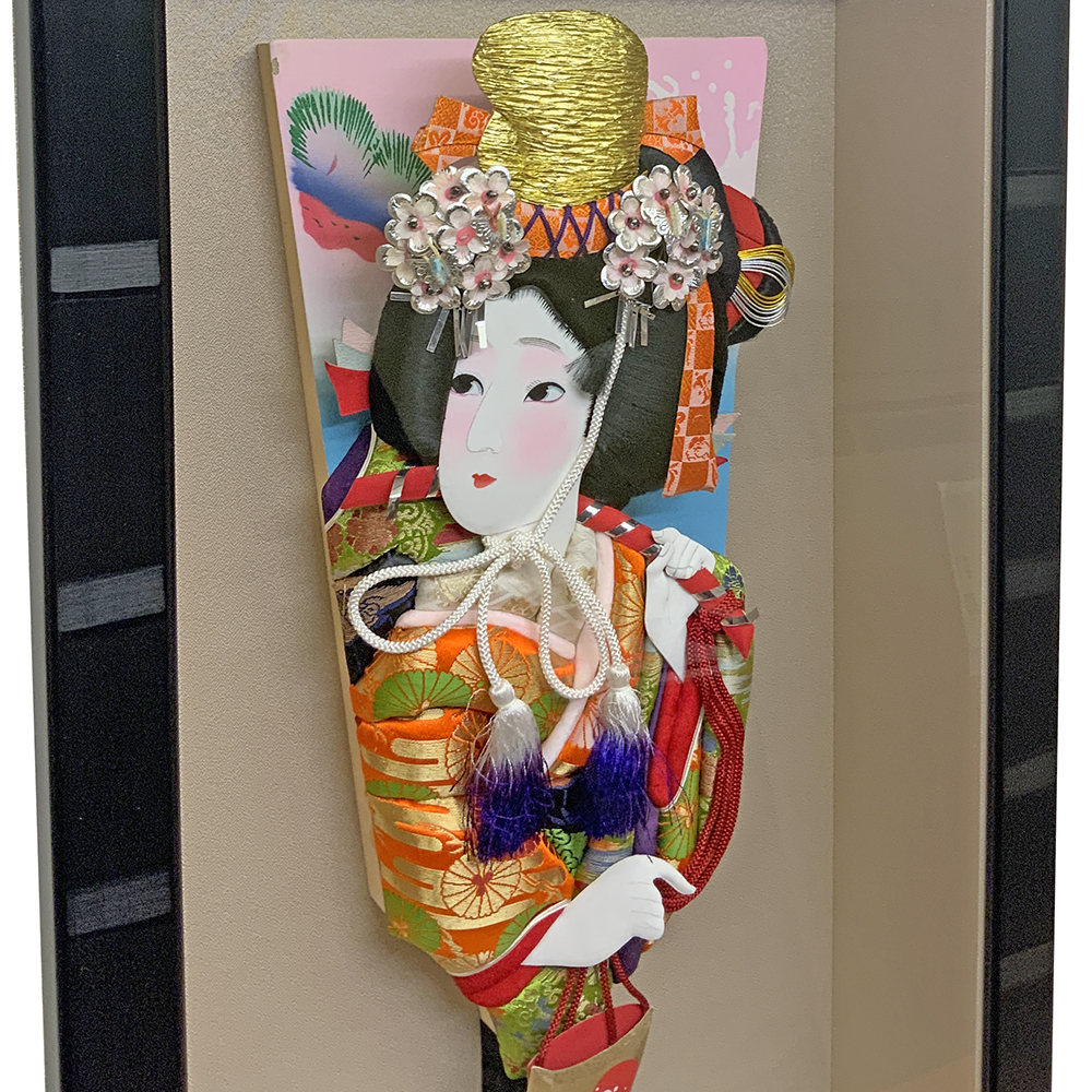 額装実例4 羽子板 汐汲