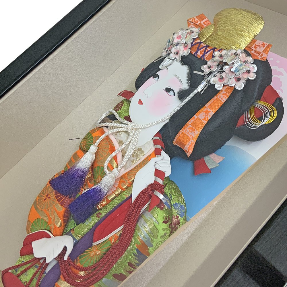 額装実例5 羽子板 汐汲
