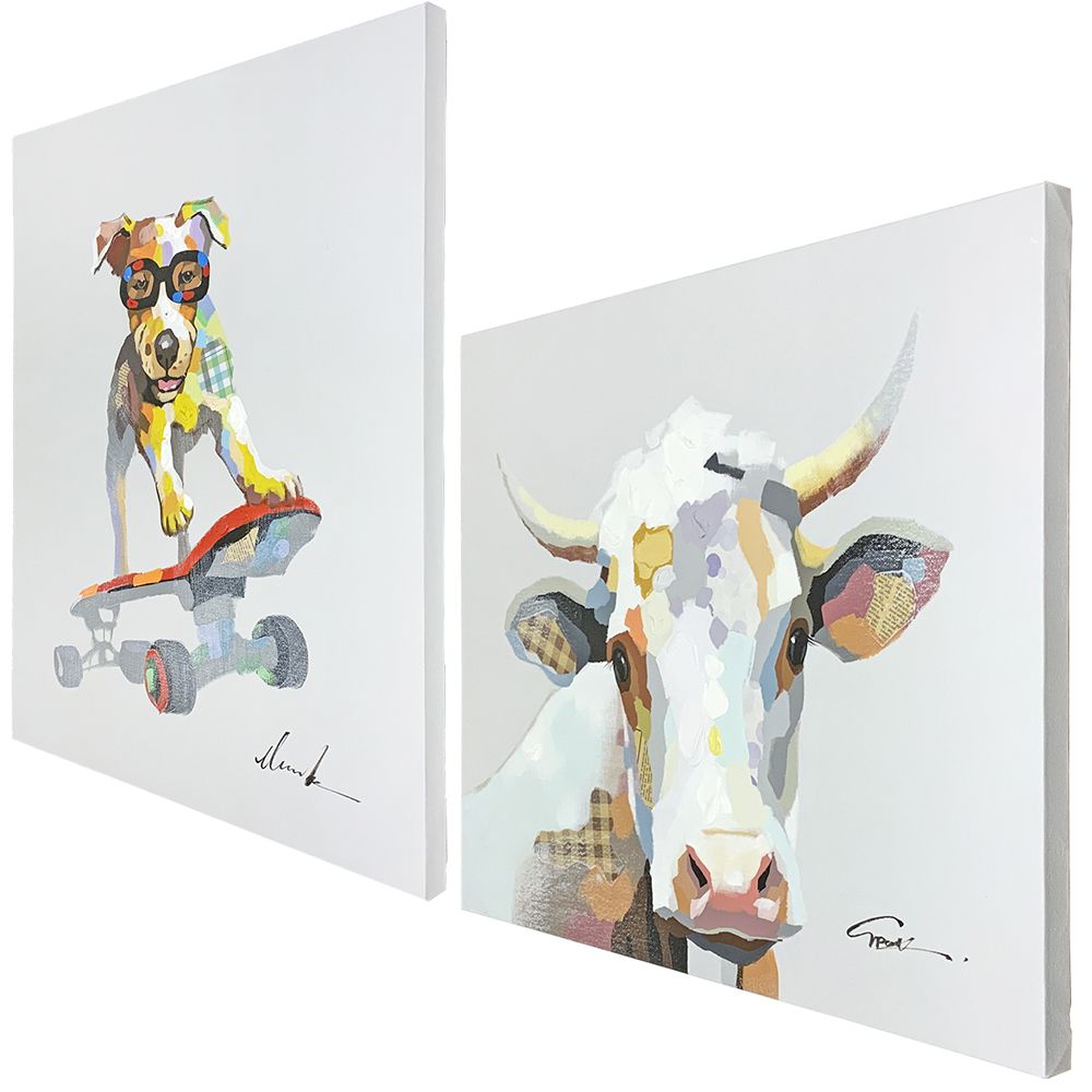パネル仕立て 犬・牛