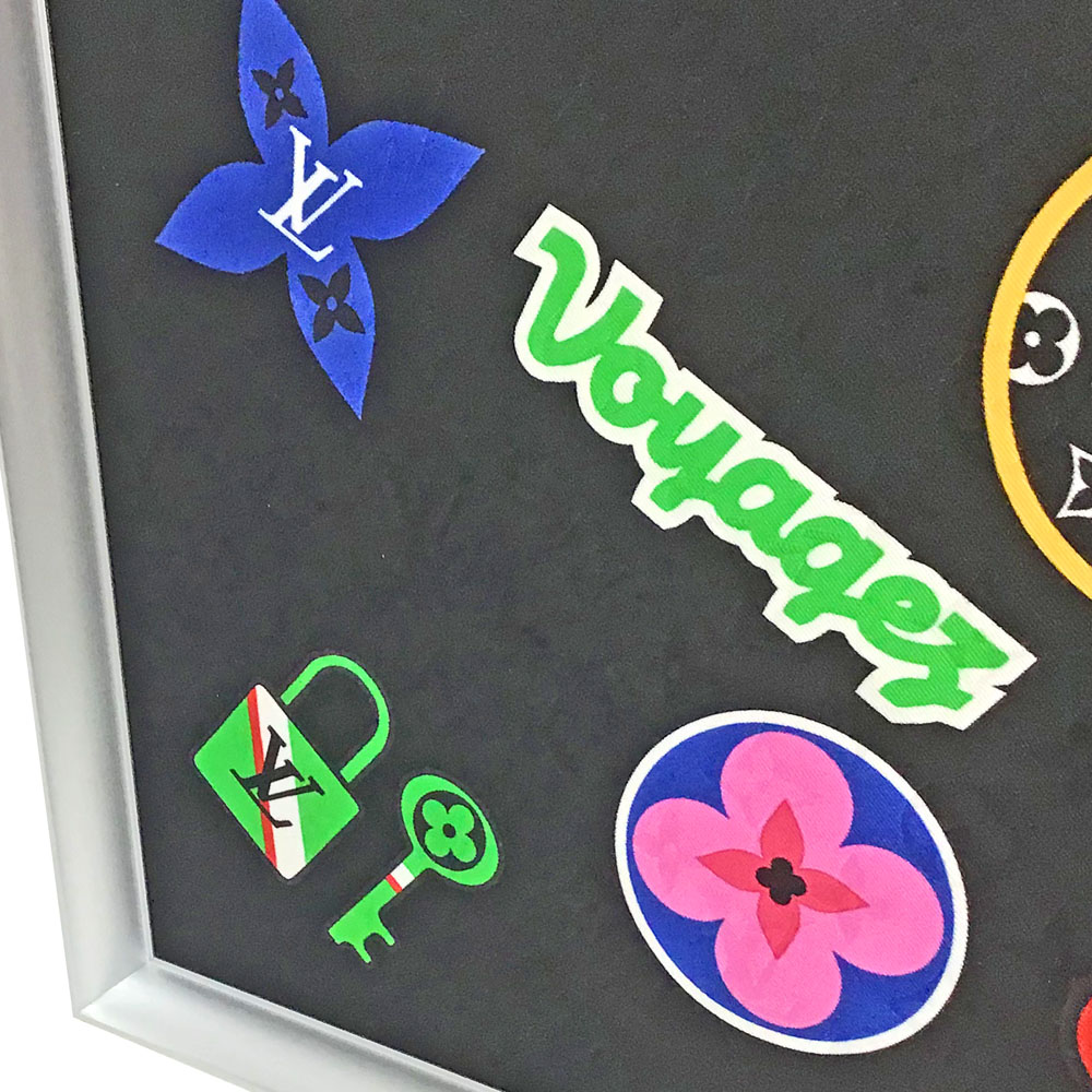 額装実例4 LV アイコンのスカーフ