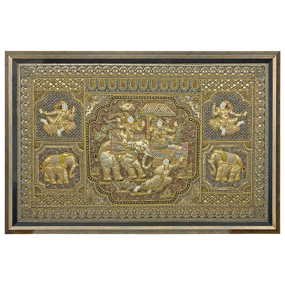 タイ エスニックビーズ刺繍