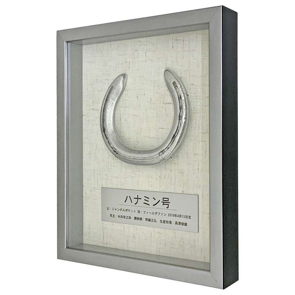 額装実例1 競走馬 蹄鉄(ていてつ)