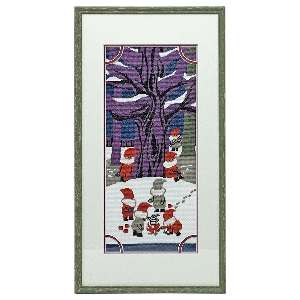 七人のサンタ クロスステッチ