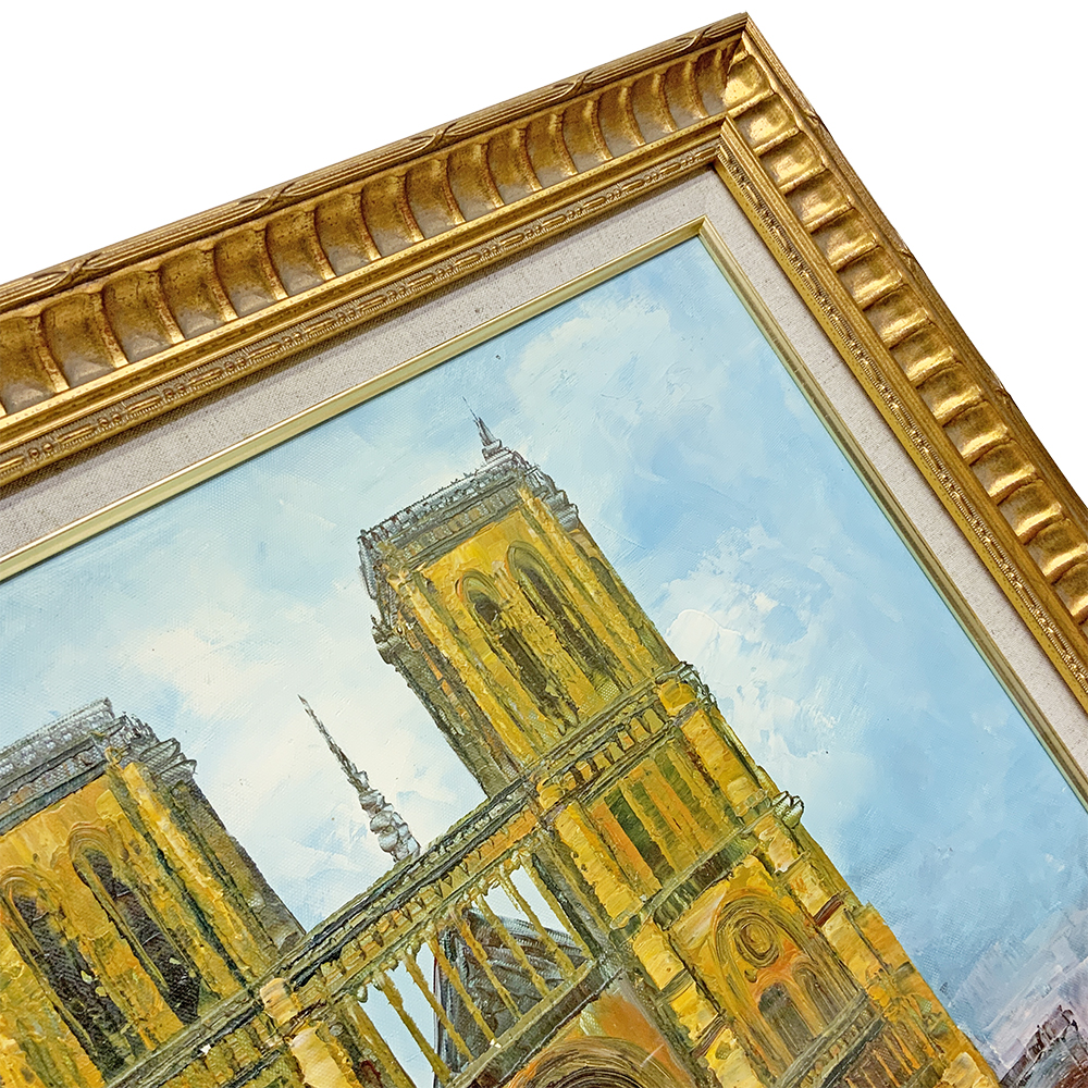 ノートルダム大聖堂の油彩画