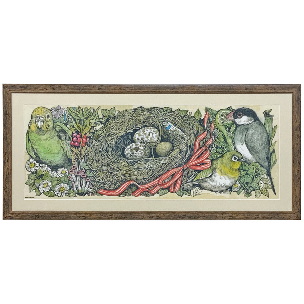 ヒグチユウコ 手拭い 鳥の巣