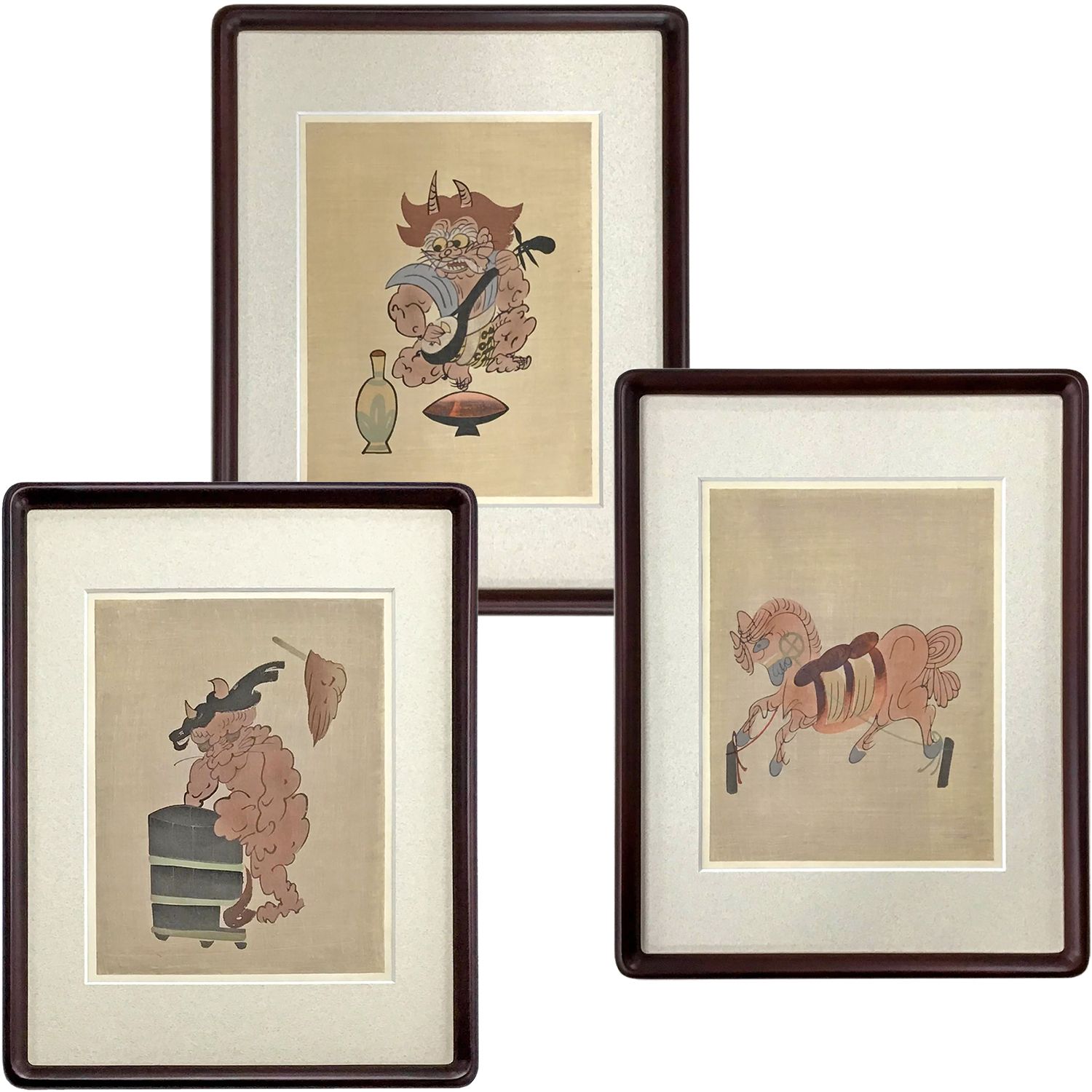 大津絵　水行の鬼