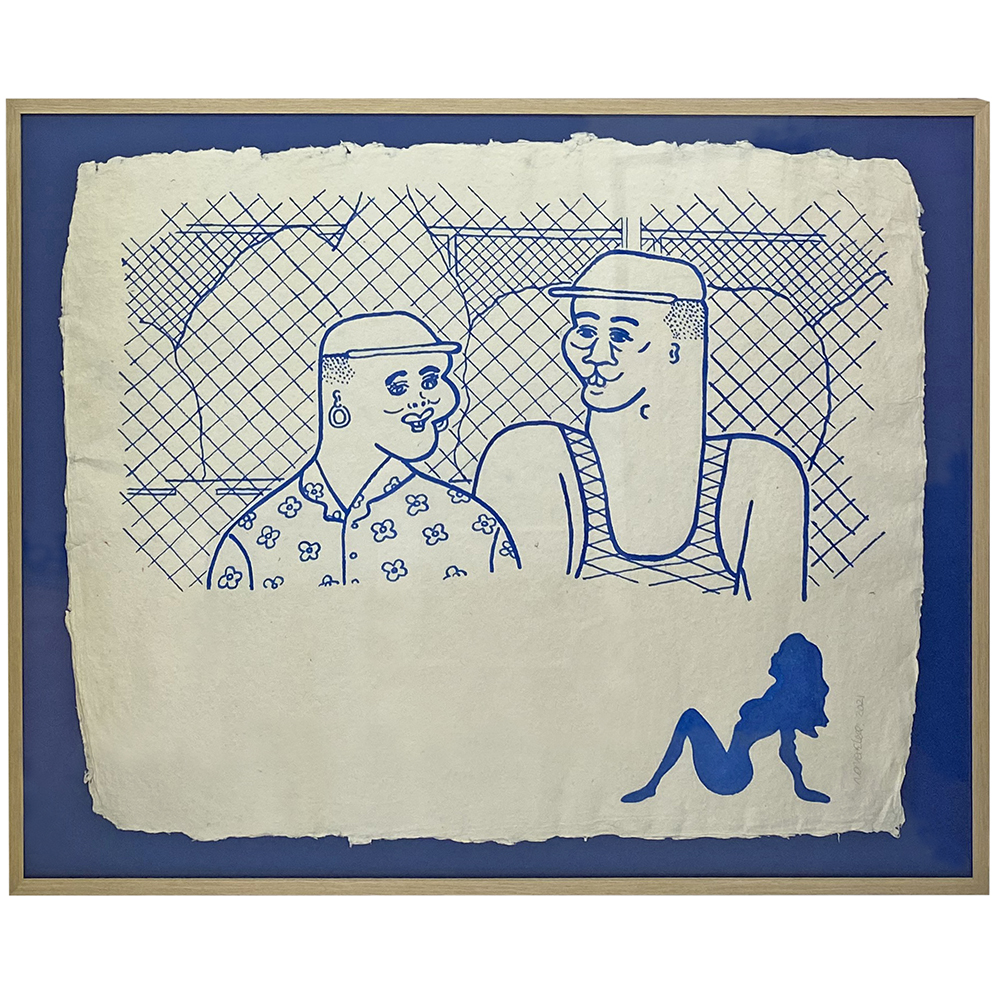 耳付きの水彩紙 イラスト