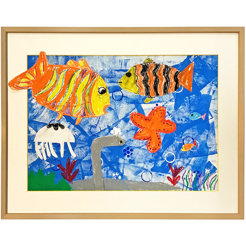 児童画 海の中