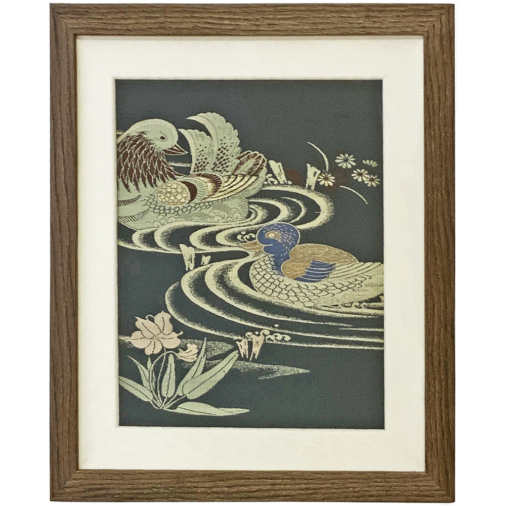 袋名古屋帯の刺繍