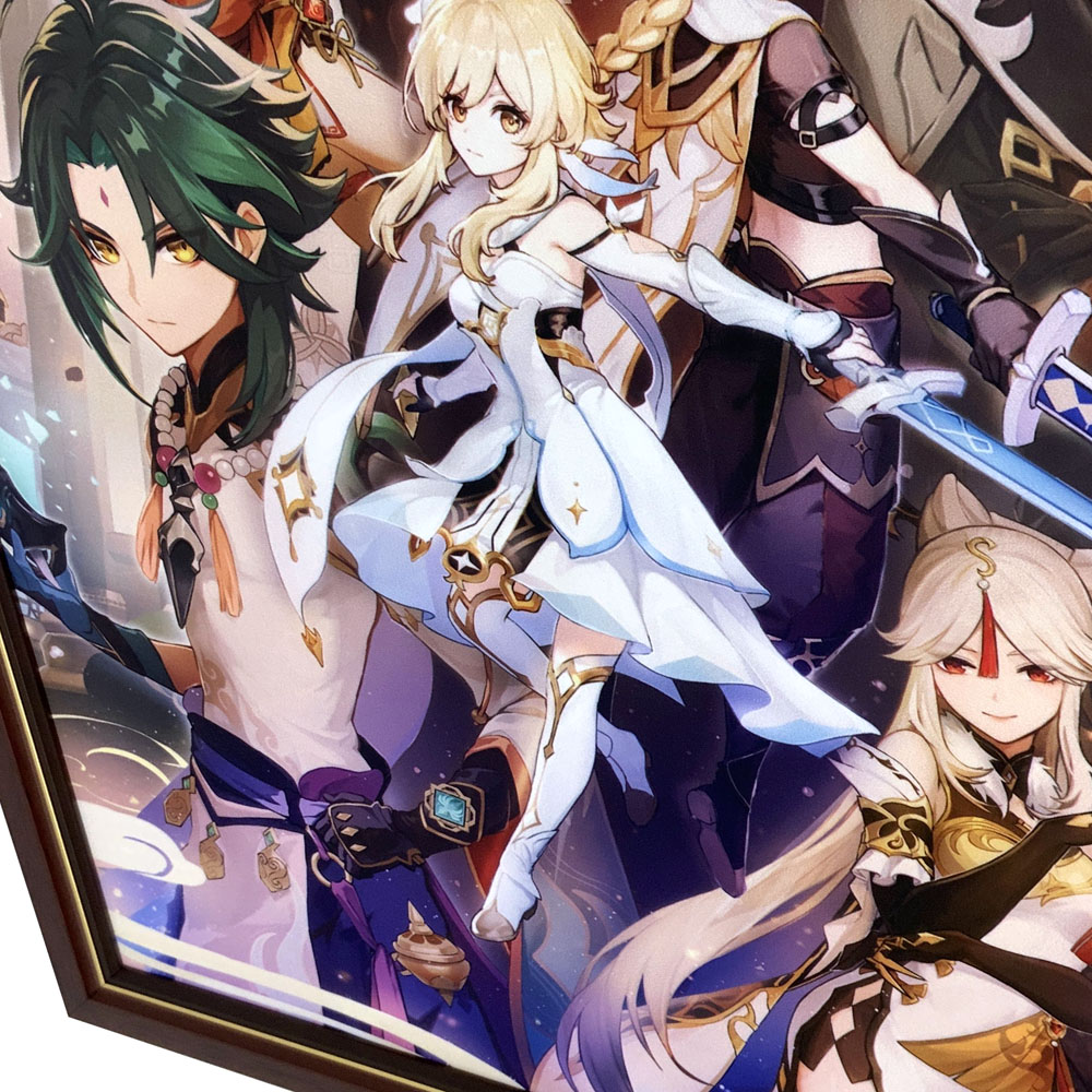額装実例7 原神 タペストリー