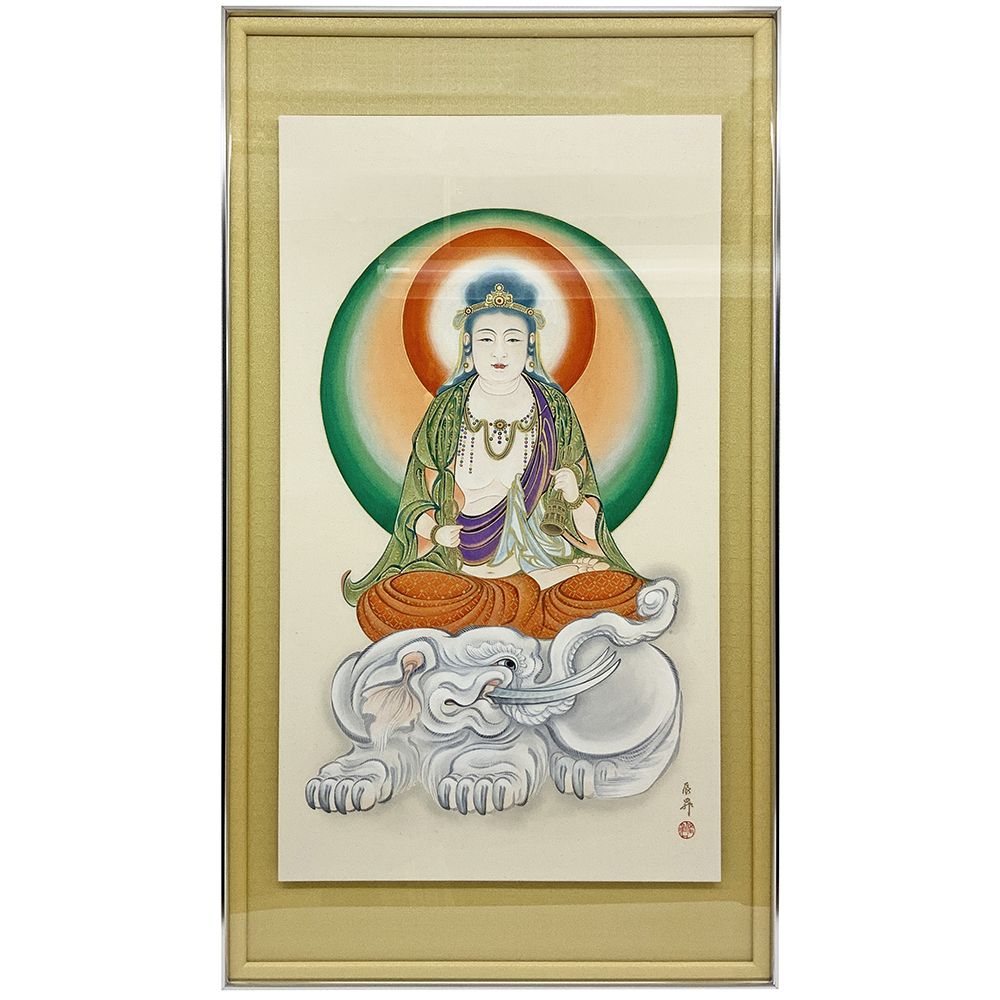 額装実例1 仏画の浮かし額装