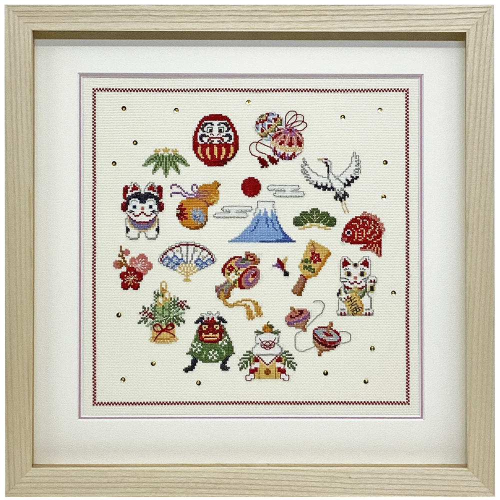 ビーズ刺繍 お正月