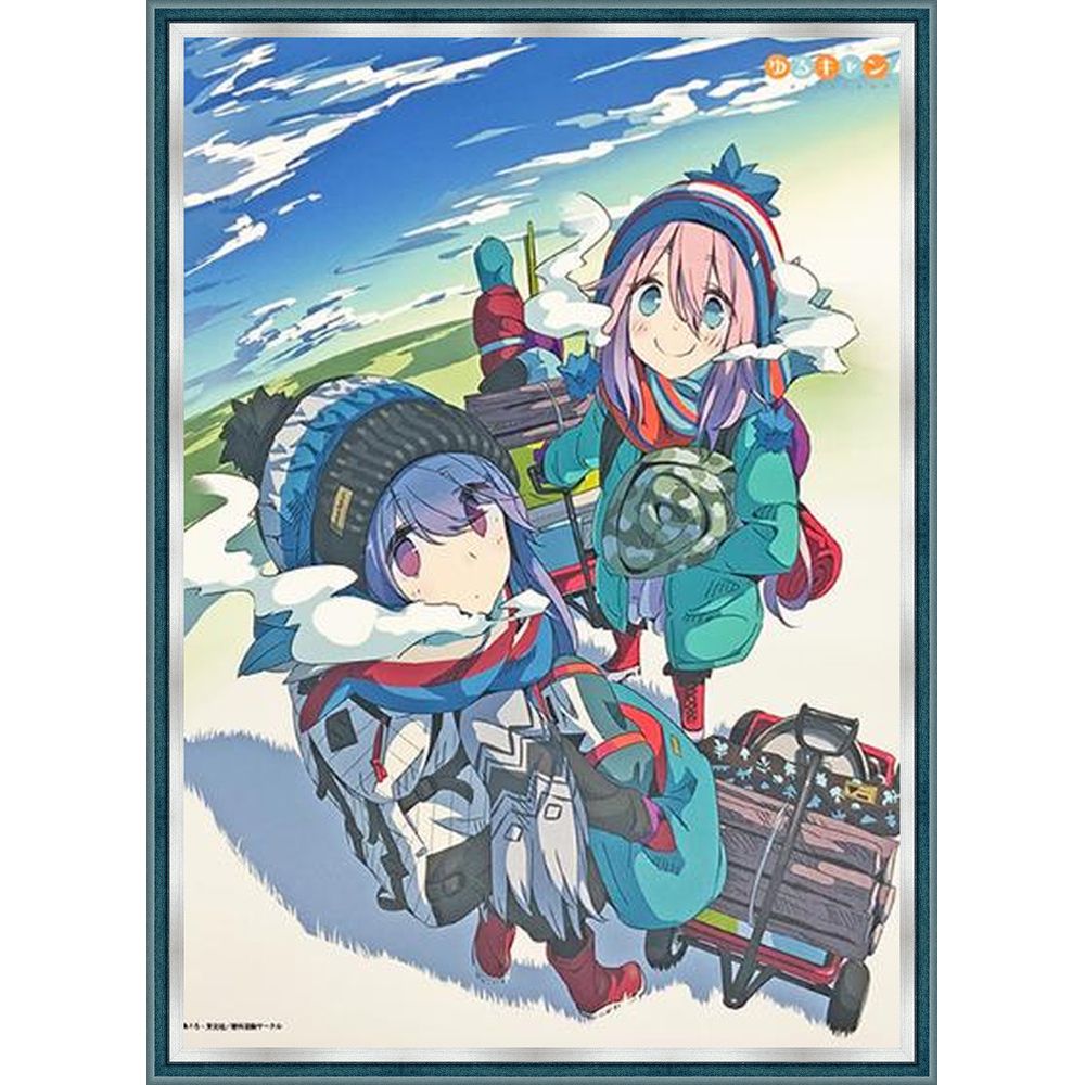 額装実例1 ゆるキャン△ タペストリー