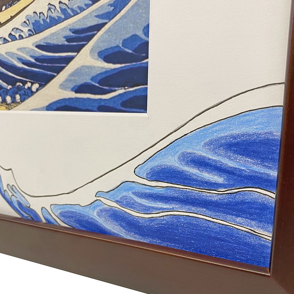 額装実例3 浪裏 葛飾北斎