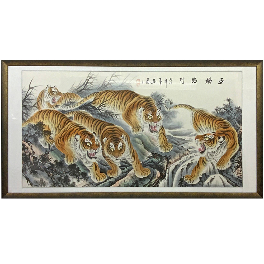 中国墨彩画 横長の巻物