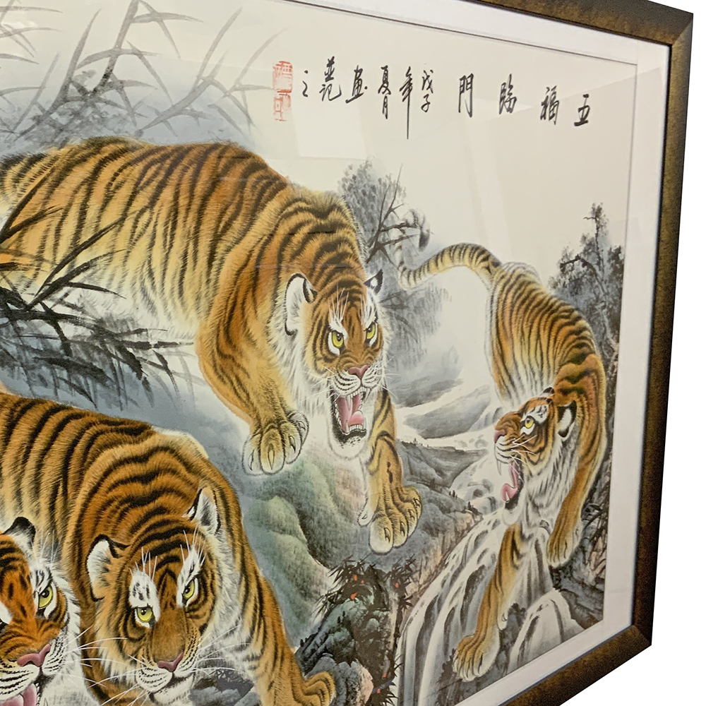 中国墨彩画 横長の巻物