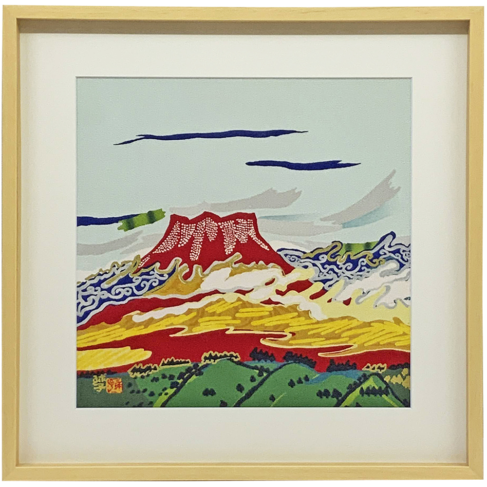 赤富士 ちりめん風呂敷