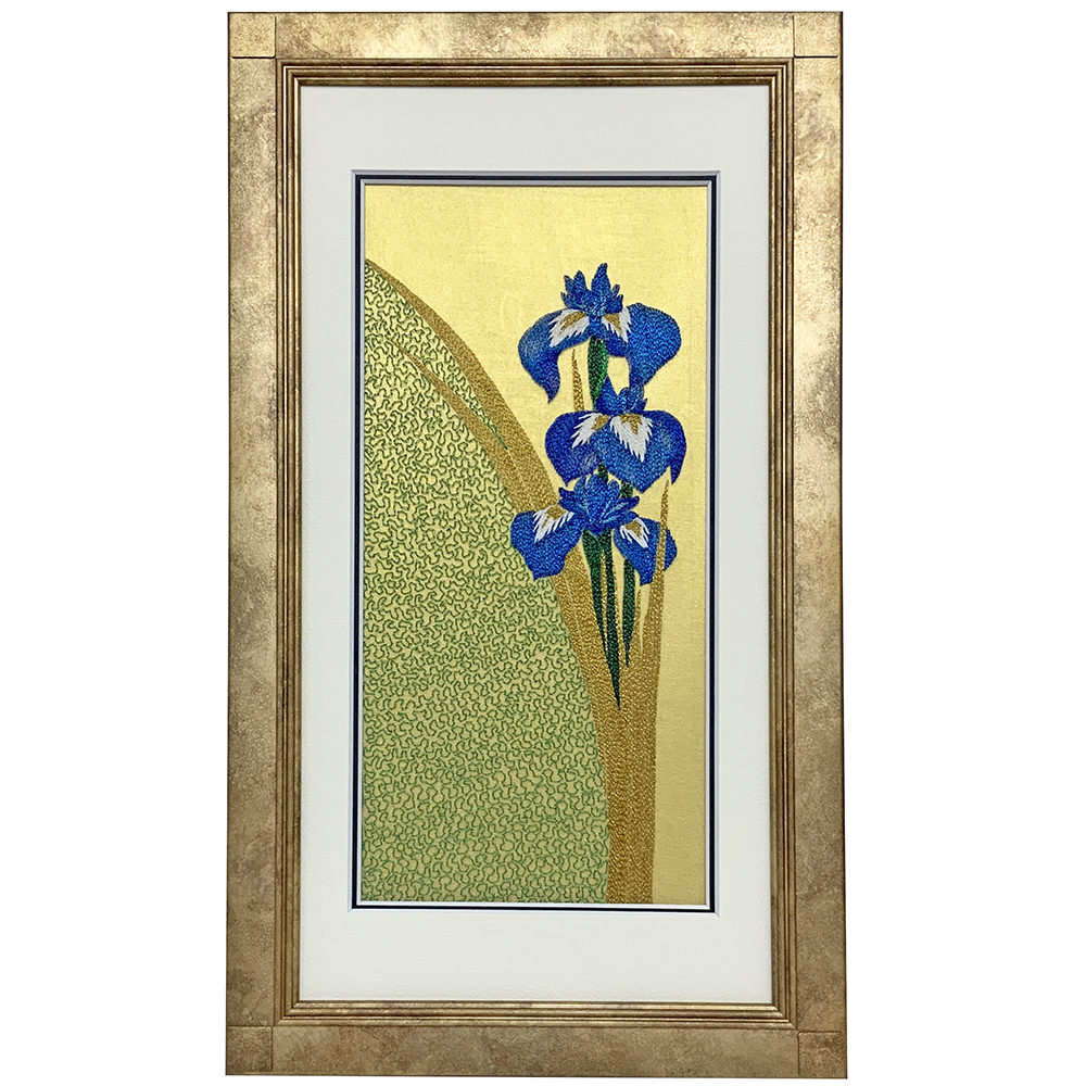 刺繍 シルクオーガンジー