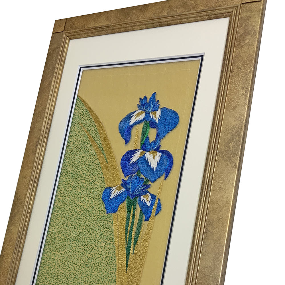 刺繍 シルクオーガンジー